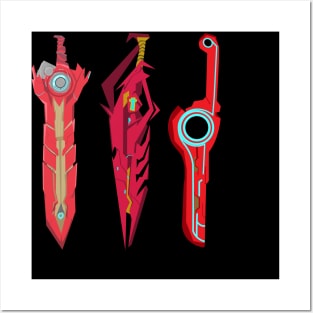 XenoBlade swords Posters and Art